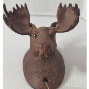 SPI Moose Wall Hook Cast Metal Rustic Cabin Lodge Hunting Decor Coat Hat